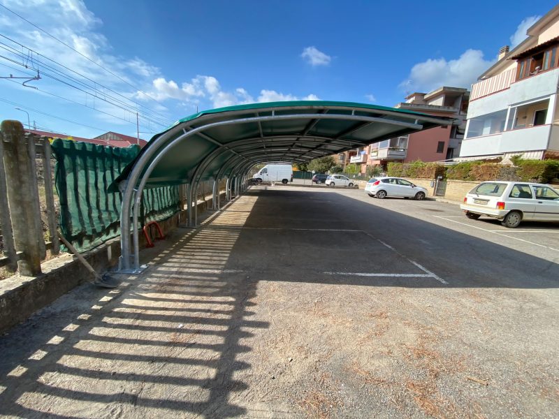 carport impermeabile tettoia auto protezione neve
