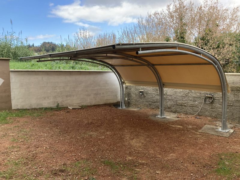 pensilina telo pvc con piastra base biotec